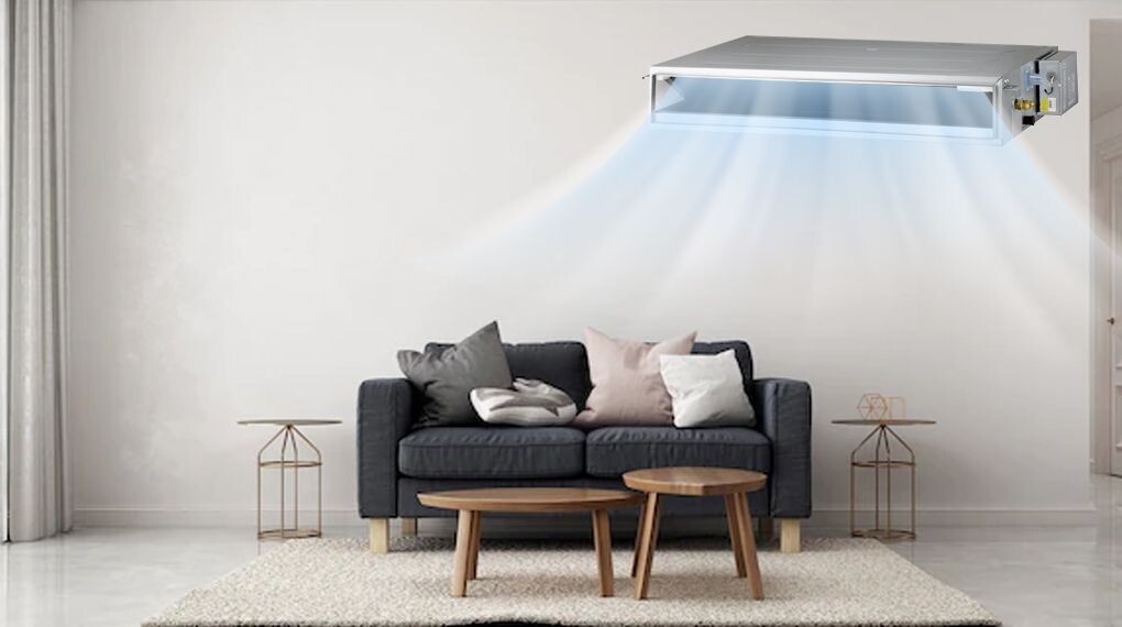Dàn lạnh điều hòa LG AMNQ12GL2A0 được thiết kế với kiểu dáng nối ống gió nhỏ gọn