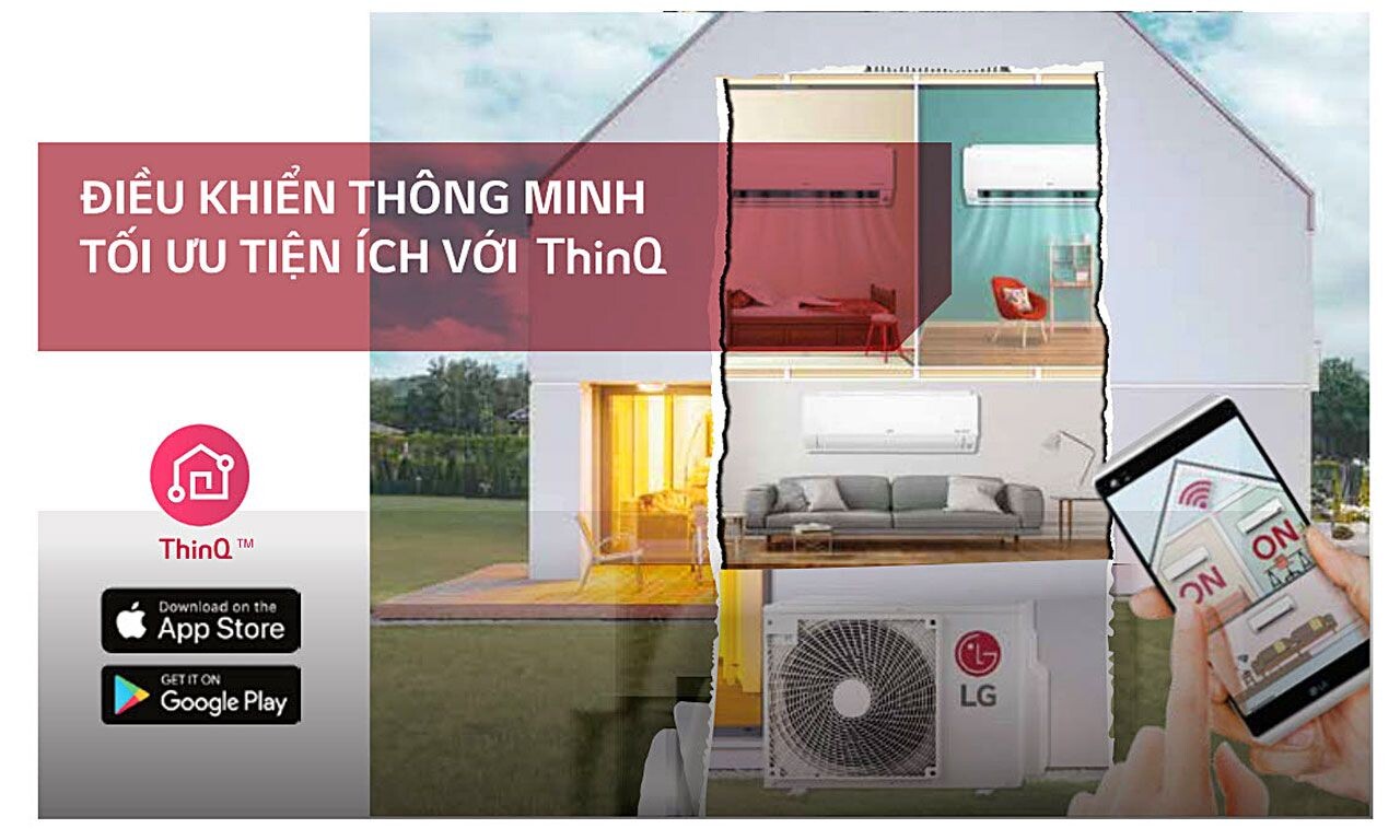 Điều khiển thông minh qua ứng dụng LG ThinQ