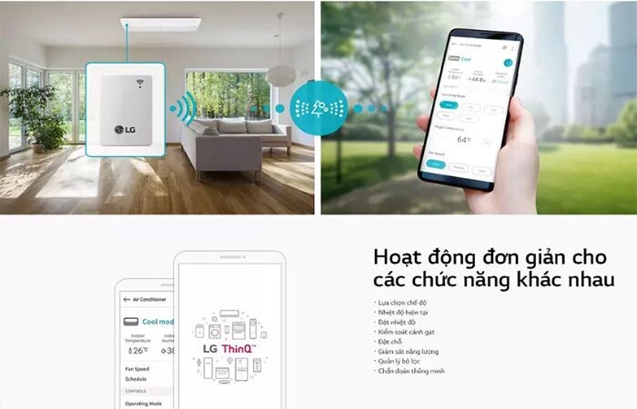 Điều khiển từ xa qua ứng dụng LG ThinQ