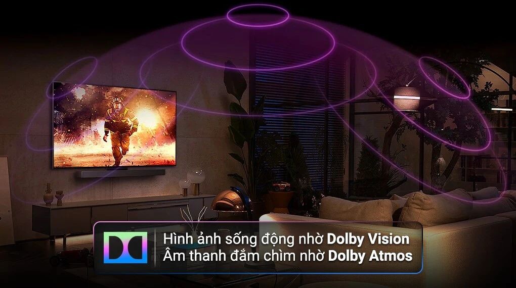 Công nghệ Dolby Atmos mang đến luồng âm thanh sống động, chất lượng
