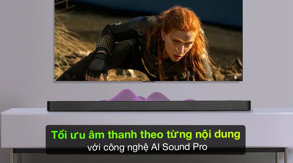 AI Sound Pro sẽ pha trộn âm thanh sau đó tạo ra các hiệu ứng vòm ảo 9.1.2