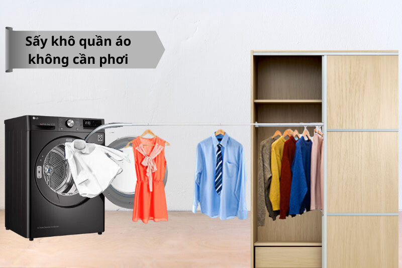 Máy giặt LG có chế độ sấy không