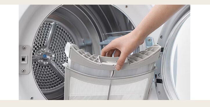 LG đã trang bị bộ lọc kép cho thiết bị sấy DVHP50B