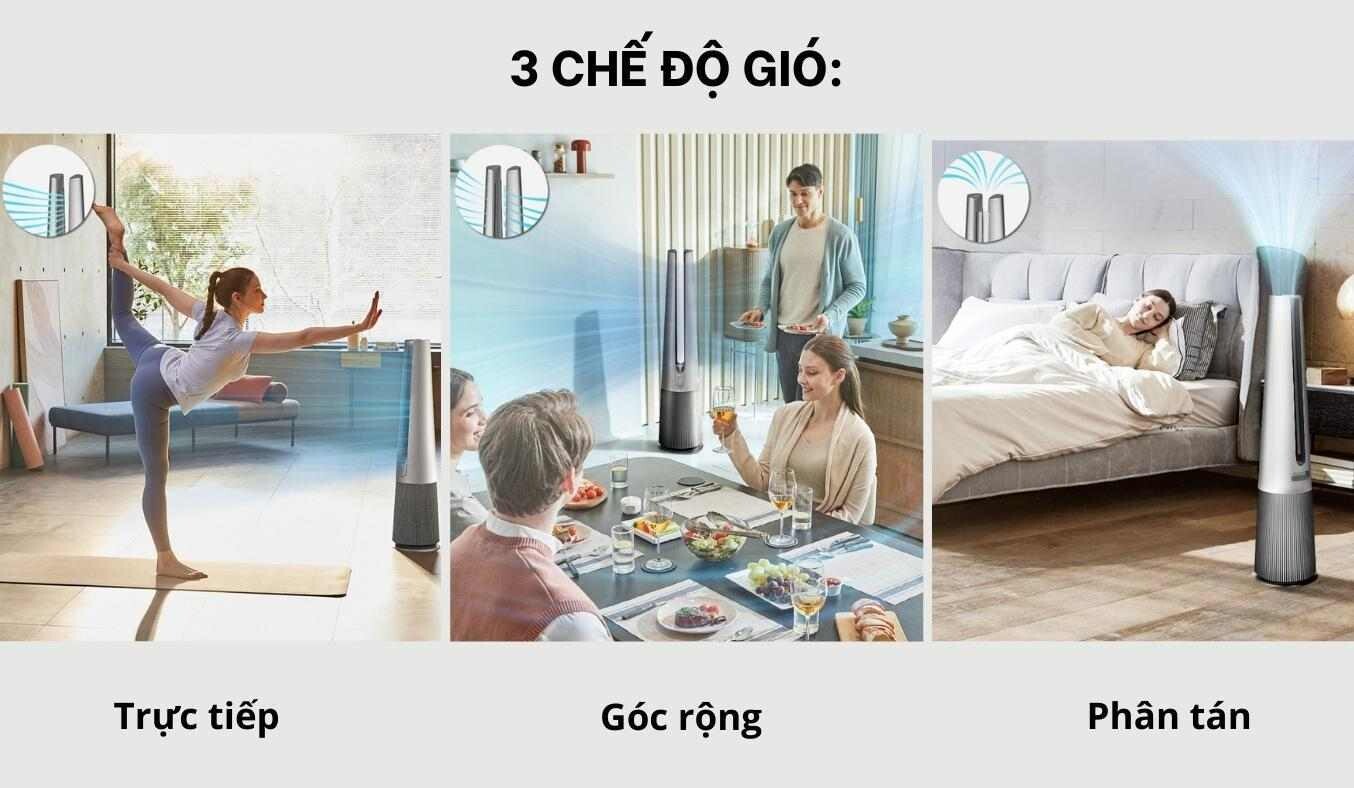 Tích hợp 3 chế độ vận hành thông minh
