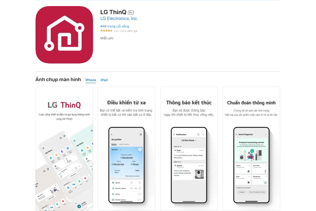 Ứng dụng LG ThinQ