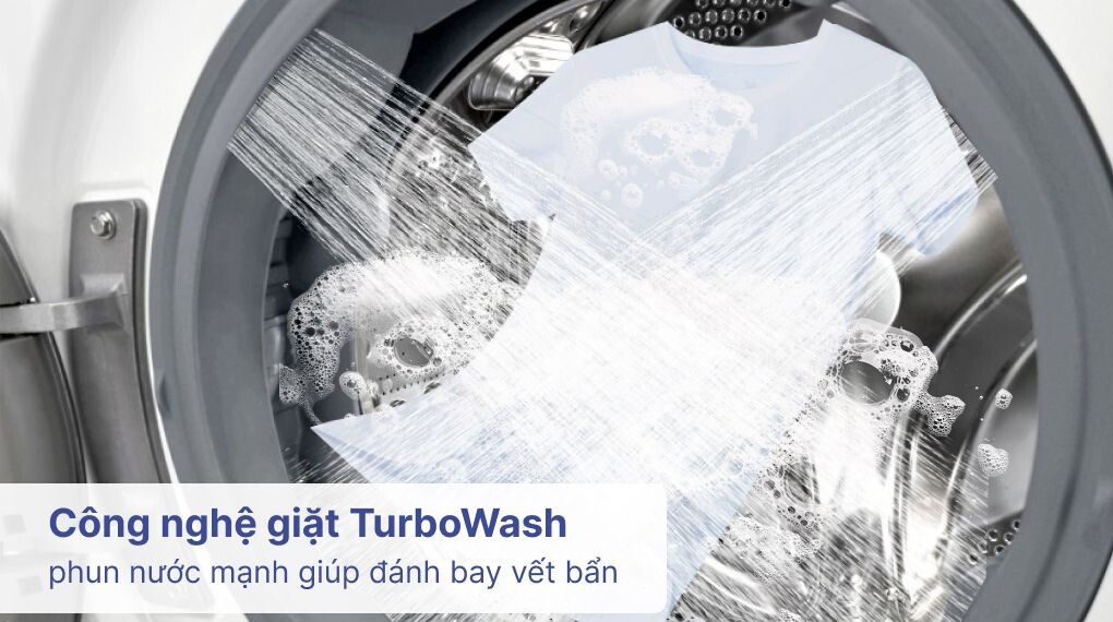 Công nghệ giặt Turbo Wash mạnh mẽ