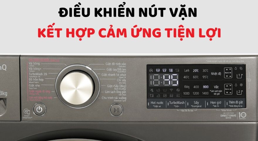 Bảng điều khiển được thiết kế thông minh, trực quan có cả Tiếng Anh lẫn Tiếng Việt