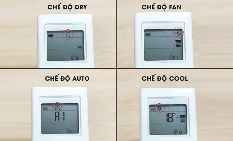 chế độ trên điều hòa
