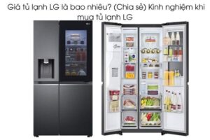Giá tủ lạnh LG là bao nhiêu (Chia sẻ) Kinh nghiệm khi mua tủ lạnh LG