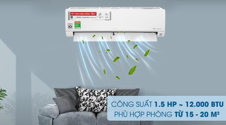 công suất 12000 1 chiều được xem là mức công suất phổ biến được nhiều gia đình lựa chọn