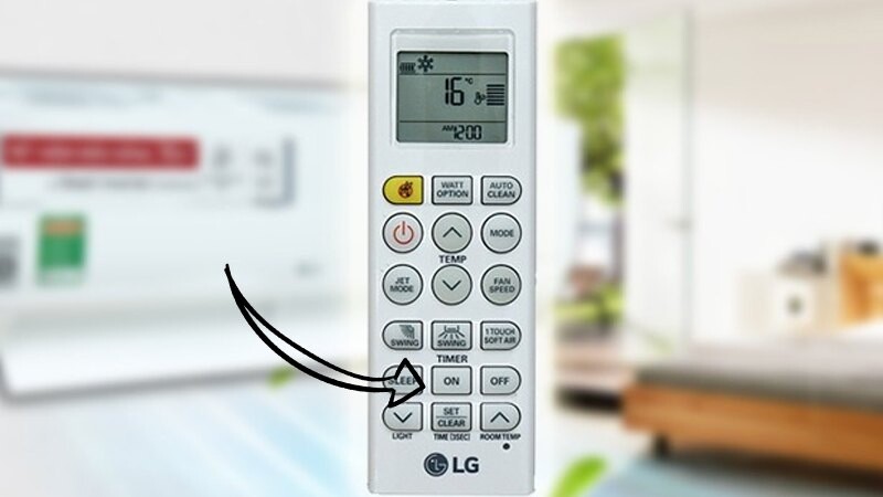 Cách sử dụng điều khiển điều hòa LG: Bật/tắt điều hòa