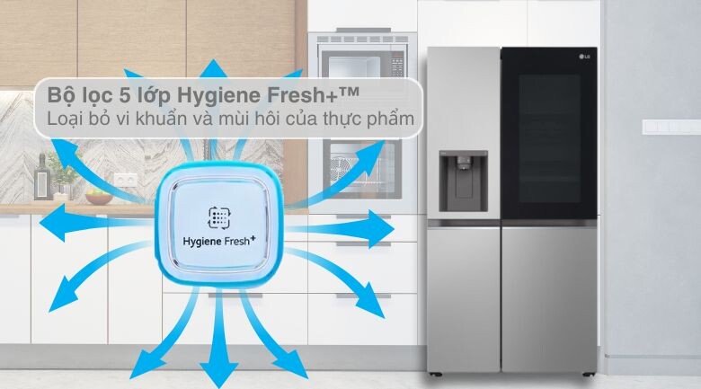 Hygiene Fresh+ là công nghệ với bộ lọc 5 lớp có thể lọc sạch các loại vi khuẩn và những mùi hôi gây khó chịu
