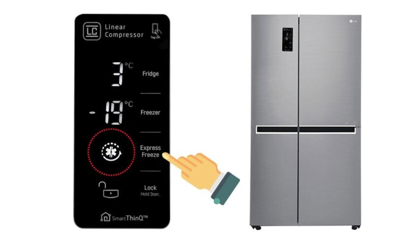 Hướng dẫn sử dụng tủ lạnh LG 2 cánh có núm vặn nút gạt