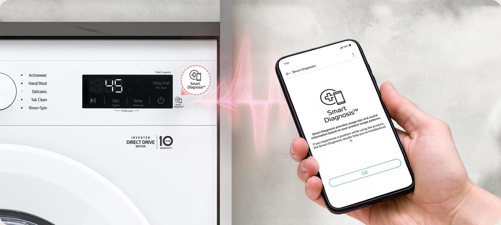 Một số tính năng thông minh khác trên máy giặt LG FB1209S6W