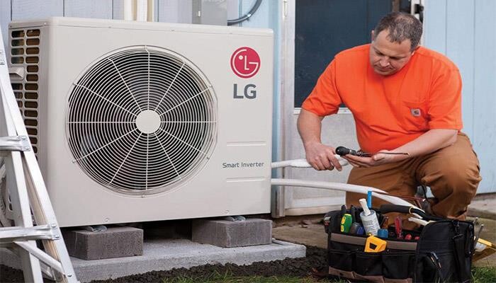 Do cục nóng điều hòa LG bị hỏng