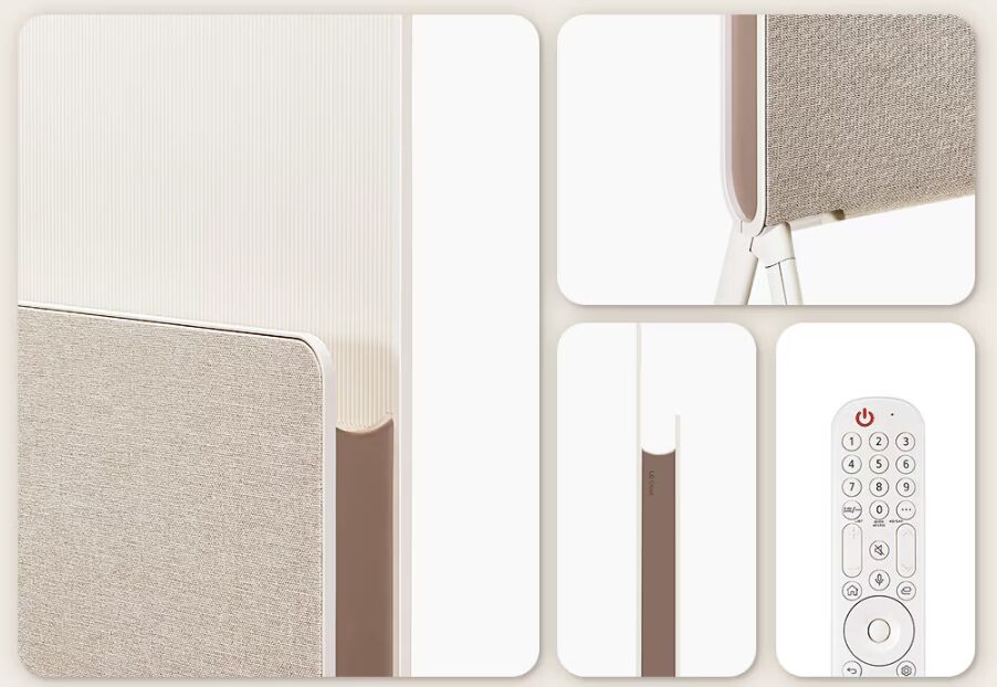 Tivi được thiết kế tinh tế, với những đường nét bo tròn ở các cạnh cực kỳ mềm mại