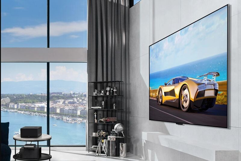 LG 65M4PSA có thiết kế mỏng, liền với tường đáp ứng tính thẩm mỹ cho không gian