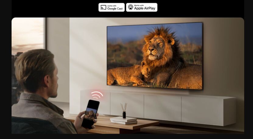 Mobile Connectivity cho phép bạn truyền phát trực tiếp nội dung từ điện thoại lên màn hình tivi LG