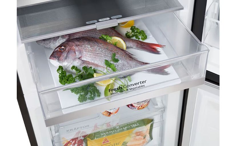 Ngăn FRESH Converter™ giúp bảo quản thịt cá hiệu quả