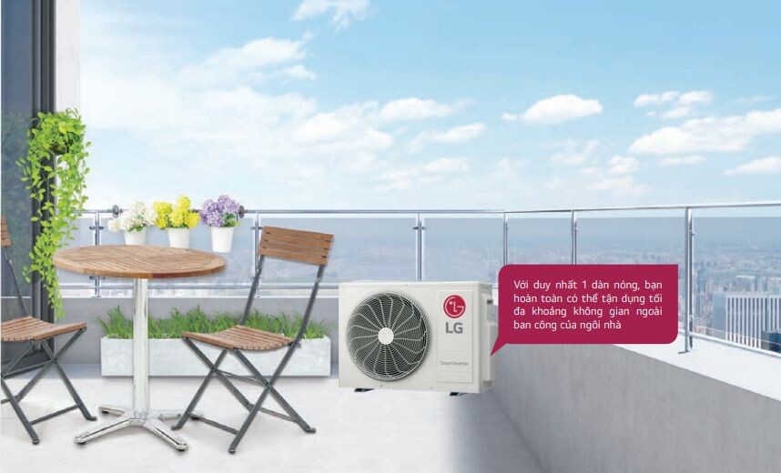 1 dàn nóng kết nối với nhiều dàn lạnh 