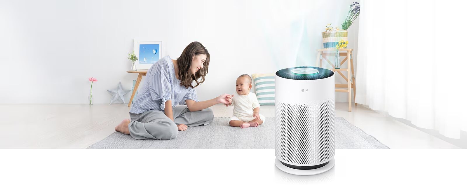 LG PuriCare 360 Hit AS60GHWG0 mang đến khả năng thanh lọc không khí triệt để