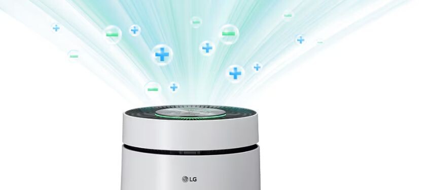 LG PuriCare AS10GDWH0 sử dụng bộ phát ion để làm giảm tối đa các loại vi khuẩn