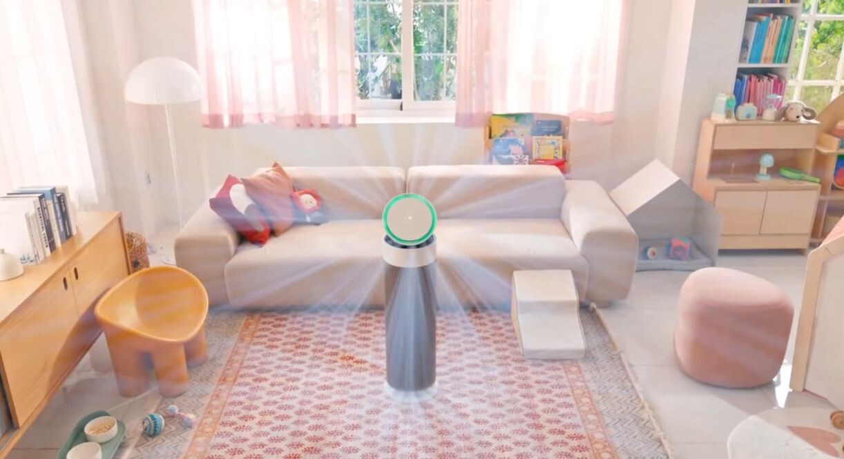 Luồng khí kép và Clean Booster có thể đẩy không khí sạch lên đến 5.5 mét