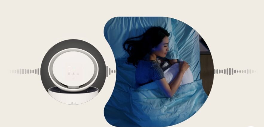 Chế độ Sleep sẽ cảm biến ánh sáng và điều chỉnh độ ồn, duy trì ở mức thấp chỉ 21dB