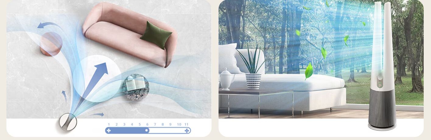 Cung cấp luồng gió thoải mái cho người dùng 