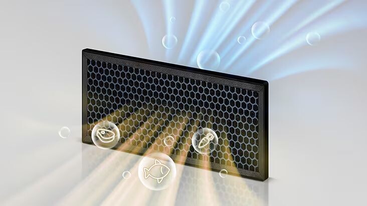 Deodorizer bộ lọc kép có trên LG LTB21BLMD khử được mọi mùi hôi khó chịu