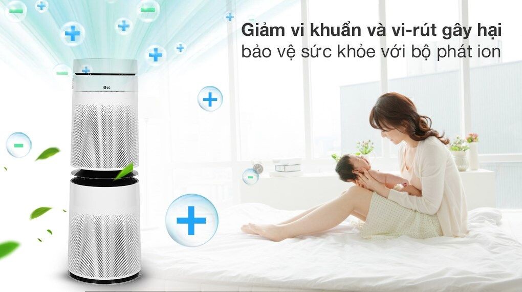 Có công suất lớn vận hành hiệu quả, có khả năng lọc sạch nhiều loại vi khuẩn, nấm mốc, bụi mịn, khí độc hại