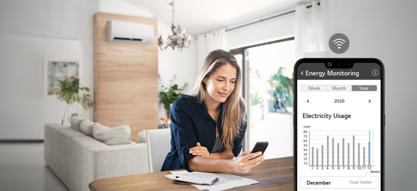 Điều khiển linh hoạt qua ứng dụng LG ThinQ