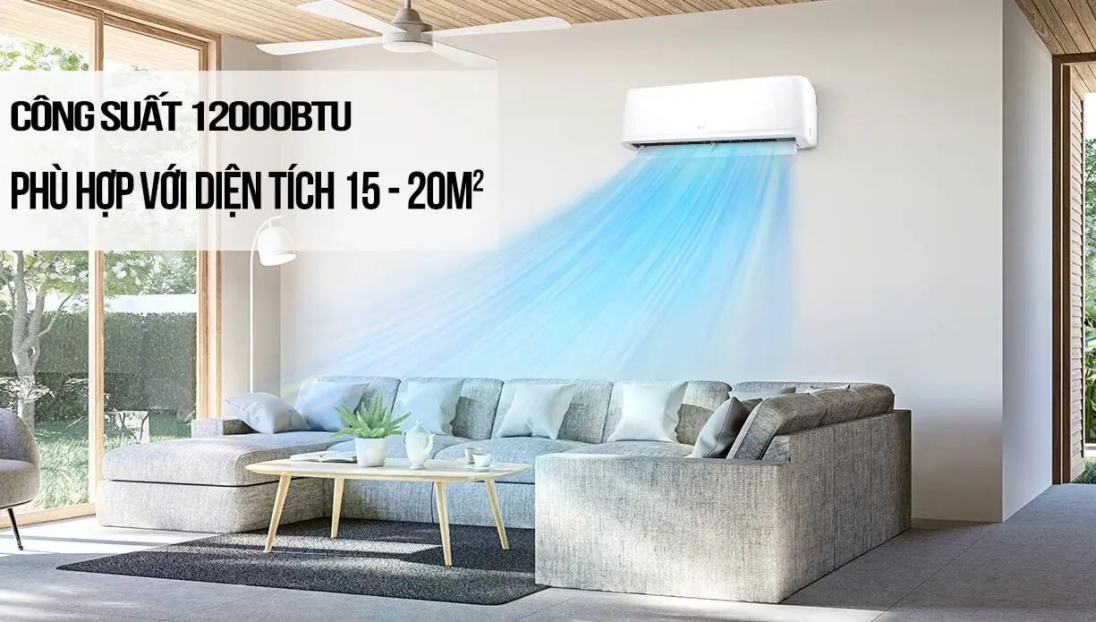 Lựa chọn công suất phù hợp với diện tích phòng 