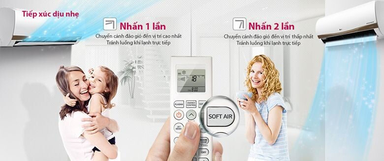 Touch Soft là chế độ tiếp xúc dịu nhẹ đem đến đến luồng gió dễ chịu cho người dùng