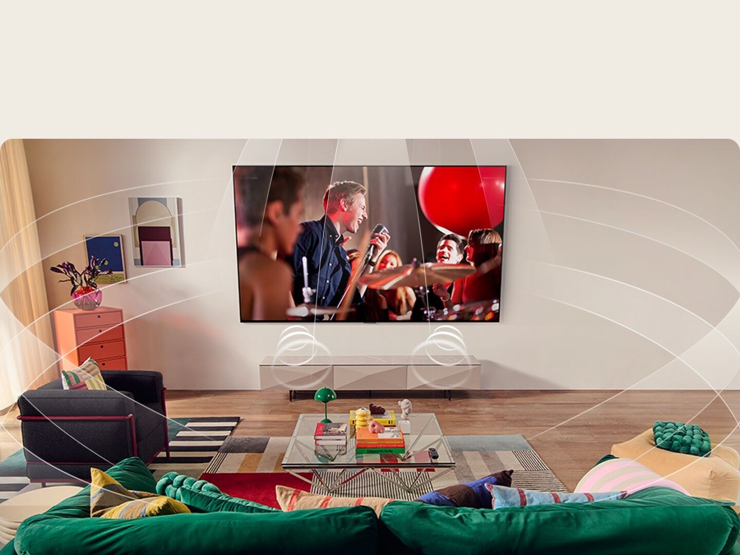 Âm thanh vòm ảo 9.1.2 sẽ bao trọn không gian nhạc đa chiều 