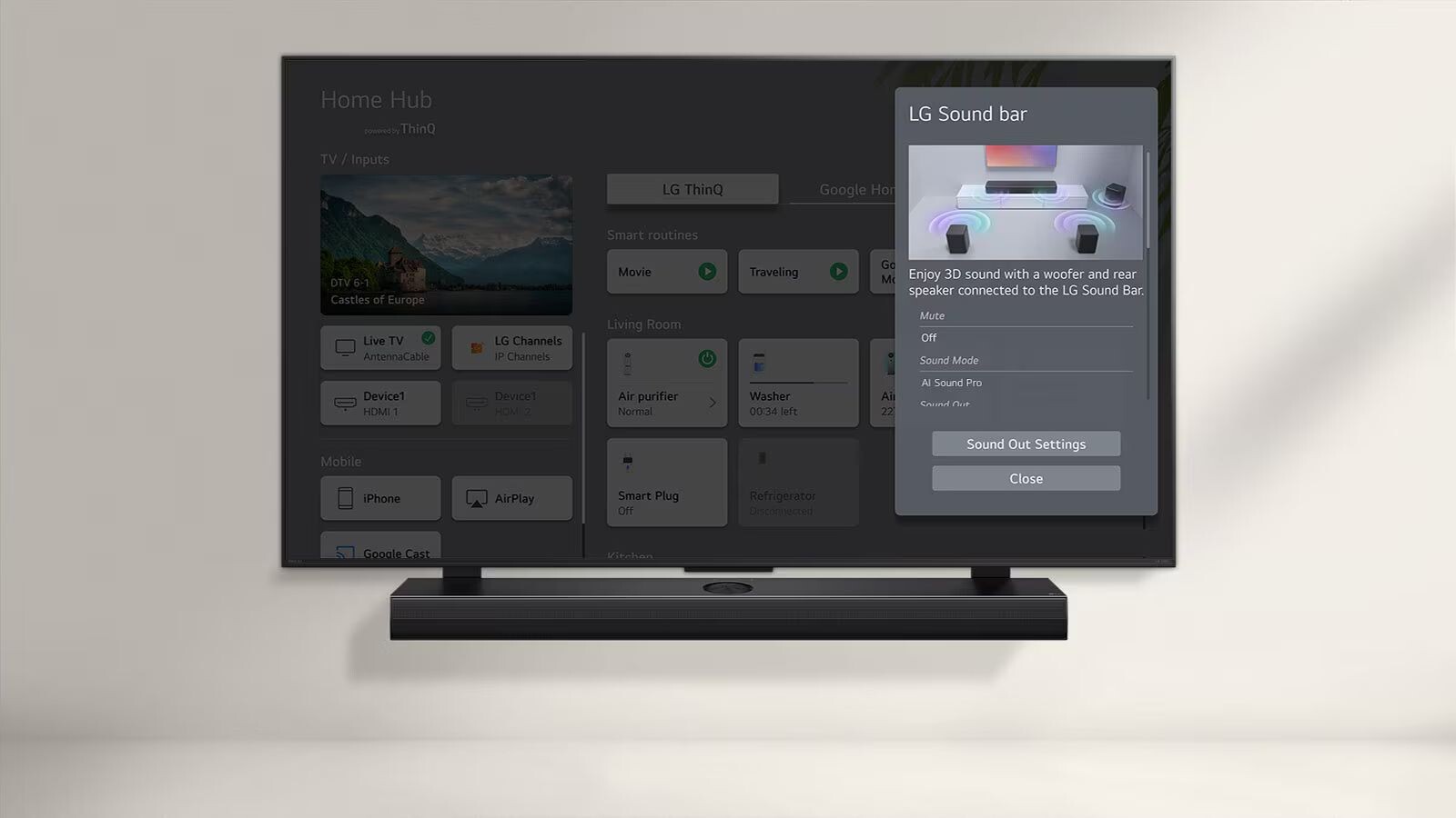 WOW Interface sẽ giúp quản lý cài đặt loa thanh tiện lợi