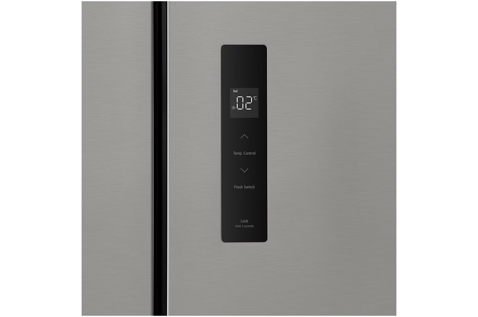 Bảng điều khiển được đặt ngay phía bề mặt bên ngoài của tủ