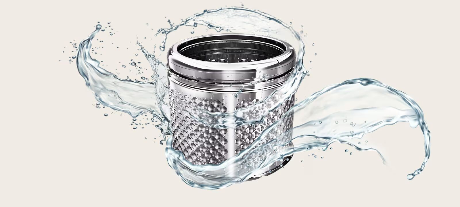 LG TX2725AT9G với chương trình vệ sinh tự động có thể vệ sinh lồng giặt