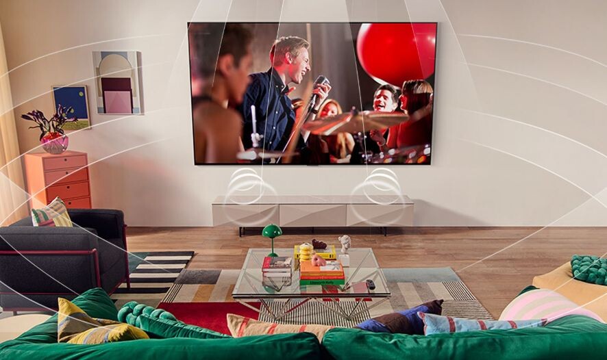 Công nghệ AI có trên OLED LG 55B5PSA cũng sẽ tối ưu âm thanh