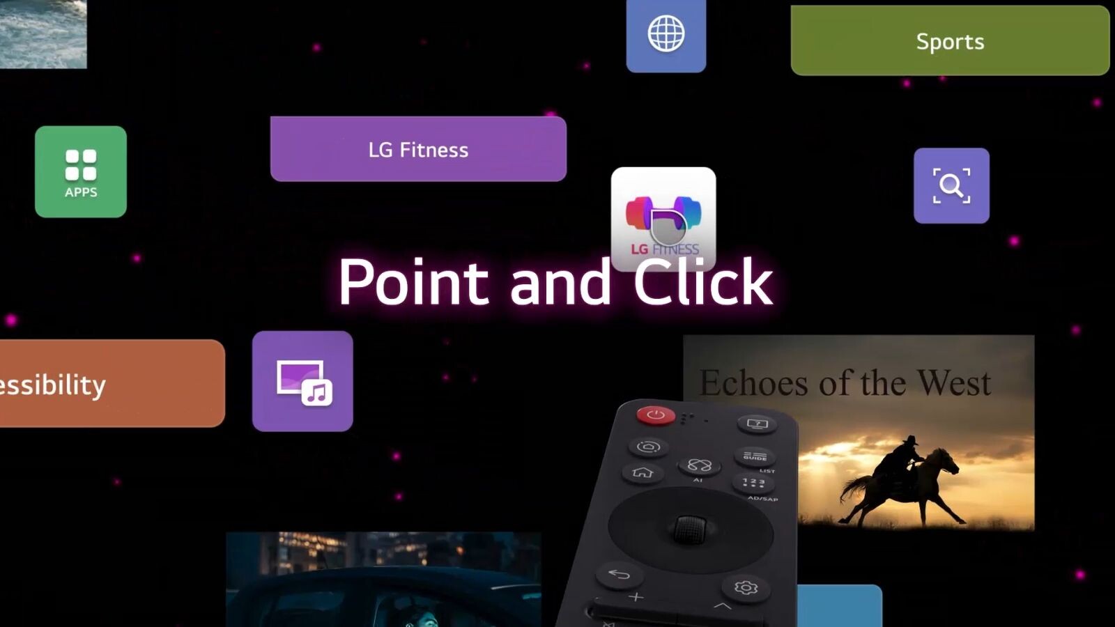 Trải nghiệm tốt hơn với chiếc điều khiển AI Magic Remote và nút AI được thiết kế riêng biệt