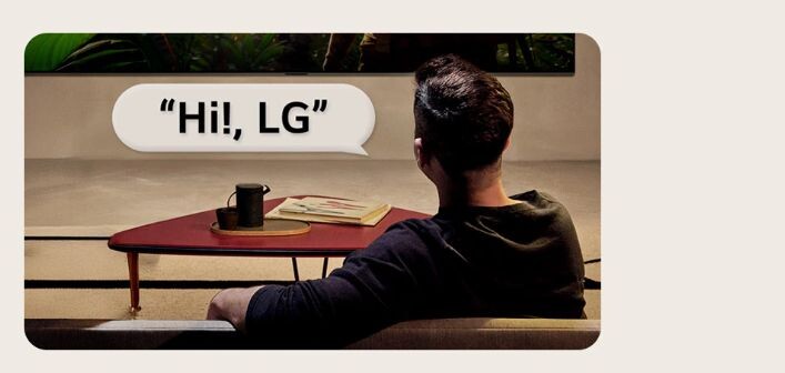 Bạn chỉ cần nói "Hi LG" là AI đã thấu hiểu và đáp ứng mọi yêu cầu sẽ được đưa ra