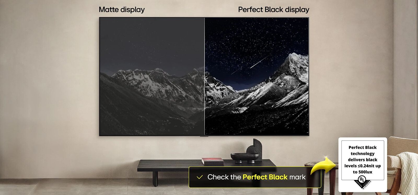 Smart tivi OLED LG 97G5PSA có độ tương phản cao