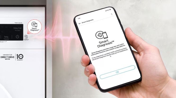 LG FB1209D5M chẩn đoán lỗi thông minh hơn với Smart Diagnosis™