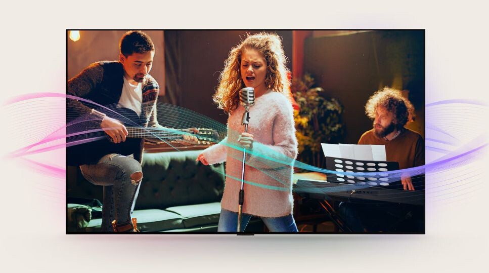 Âm thanh vòm toàn diện hơn với kênh 9.1.2 ảo nhờ việc sử dụng AI