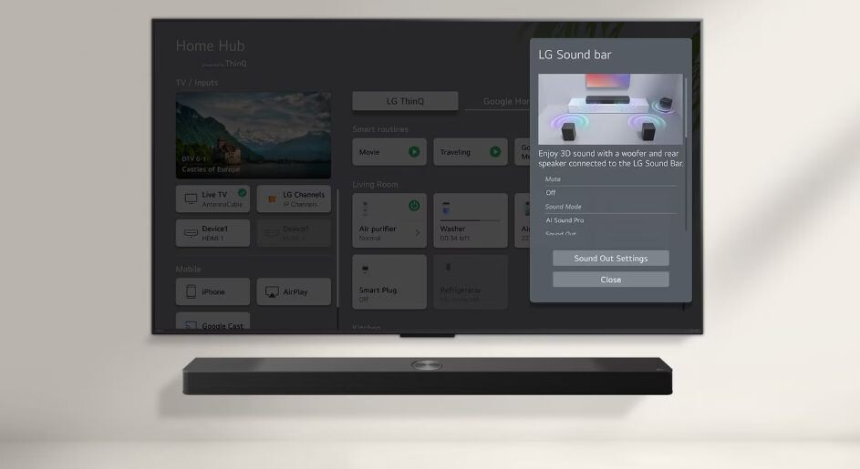 Điều khiển và cài đặt sound bar được dễ dàng hơn