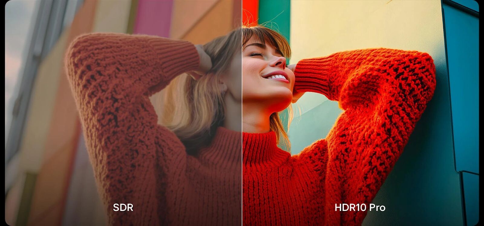 Công nghệ HDR10 Pro đem đến màu sắc sống động với độ sáng rực rỡ hơn