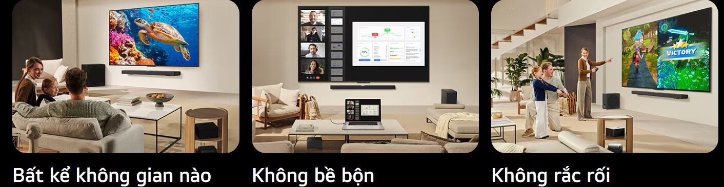 Tivi không dây sẽ bứt phá mọi giới hạn giúp việc thiết lập được dễ dàng hơn