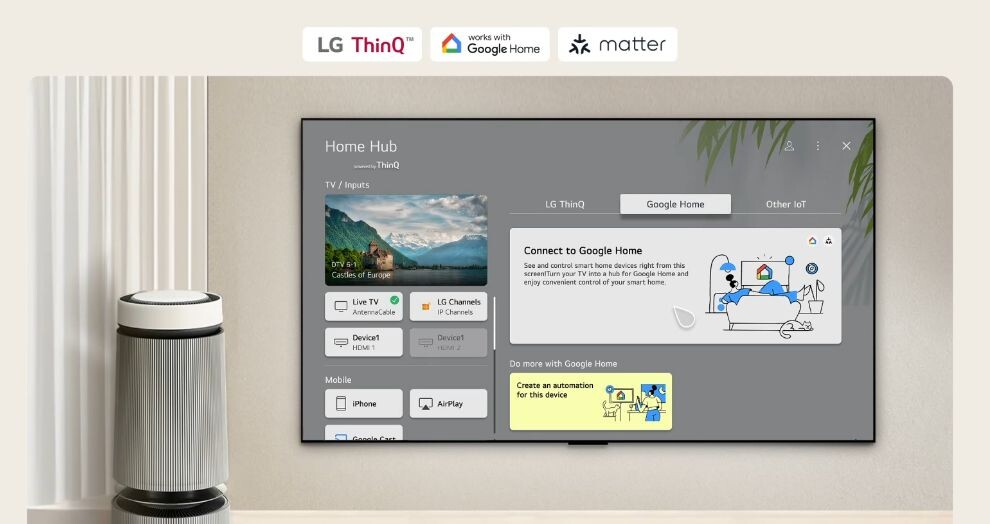 Quản lý liền mạch các thiết bị gia dụng LG ngay trên 1 thiết bị