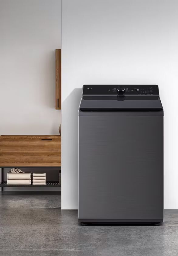 Máy giặt LG T2516DX5G có kiểu dáng lồng đứng hiện đại, phù hợp với mọi không gian