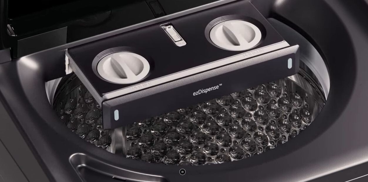 Tự động phân bổ nước giặt xả thông minh